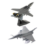 2x 1/72 Dassault Rafale Plane Fighter & 1/100 F-14 Tomcat Diecast Aircraft