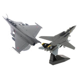 2x 1/72 Dassault Rafale Plane Fighter & 1/100 F-14 Tomcat Diecast Aircraft