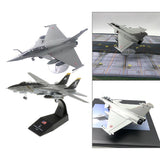 2x 1/72 Dassault Rafale Plane Fighter & 1/100 F-14 Tomcat Diecast Aircraft