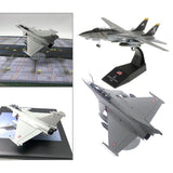 2x 1/72 Dassault Rafale Plane Fighter & 1/100 F-14 Tomcat Diecast Aircraft