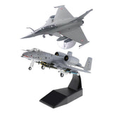 2x 1/72 Dassault Rafale Plane Fighter & 1/100 A-10 Attack Diecast Aircraft