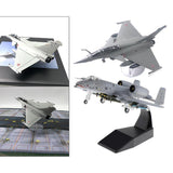 2x 1/72 Dassault Rafale Plane Fighter & 1/100 A-10 Attack Diecast Aircraft