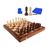 45x45cm Standard Game Classic Wooden Chess Set Foldable Board Gift