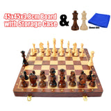 45x45cm Standard Game Classic Wooden Chess Set Foldable Board Gift