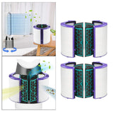 2Set Glass HEPA Filter & Activated Carbon Filter for Dyson HP04 HP05