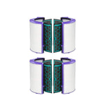 2Set Glass HEPA Filter & Activated Carbon Filter for Dyson HP04 HP05