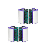 2Set Glass HEPA Filter & Activated Carbon Filter for Dyson HP04 HP05