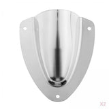 Maxbell 2 Piece Stainless Steel Clamshell Clam Shell Vent Wire Cover Marine Ship