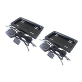 2x Hide-Away Shutter Cover Up Electric License Plate Frame w/ Remote Control