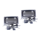 2x Hide-Away Shutter Cover Up Electric License Plate Frame w/ Remote Control