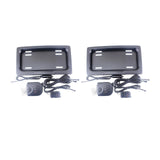 2x Hide-Away Shutter Cover Up Electric License Plate Frame w/ Remote Control