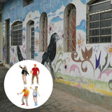 Maxbell Set of 4 HO Scale Hand Painted Graffiti Resin People Doll Train Layout
