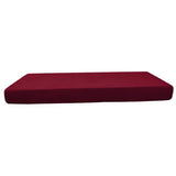 6xStretch Spandex Jacquard Sofa Couch Seat Cushion Cover Wine Red-Size L