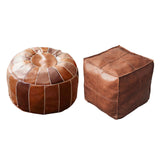 Maxbell 2x Boho Moroccan Pouf Cover Footstool Storage Ottoman Room Living Room