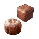 Maxbell 2x Boho Moroccan Pouf Cover Footstool Storage Ottoman Room Living Room
