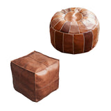 Maxbell 2x Boho Moroccan Pouf Cover Footstool Storage Ottoman Room Living Room