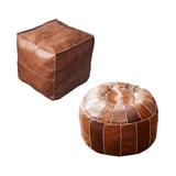Maxbell 2x Boho Moroccan Pouf Cover Footstool Storage Ottoman Room Living Room