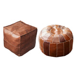 Maxbell 2x Boho Moroccan Pouf Cover Footstool Storage Ottoman Room Living Room