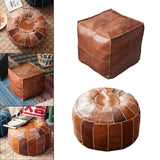 Maxbell 2x Boho Moroccan Pouf Cover Footstool Storage Ottoman Room Living Room