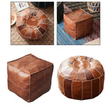 Maxbell 2x Boho Moroccan Pouf Cover Footstool Storage Ottoman Room Living Room