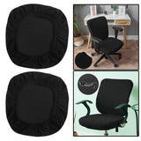 Maxbell 2x Elastic Office Chair Covers Spandex Removable Stretchable Chair Slipcover