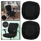 Maxbell 2x Elastic Office Chair Covers Spandex Removable Stretchable Chair Slipcover