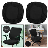 Maxbell 2x Elastic Office Chair Covers Spandex Removable Stretchable Chair Slipcover