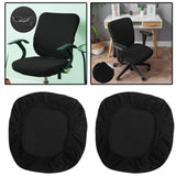 Maxbell 2x Elastic Office Chair Covers Spandex Removable Stretchable Chair Slipcover