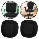 Maxbell 2x Elastic Office Chair Covers Spandex Removable Stretchable Chair Slipcover