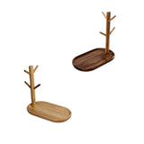Maxbell 2x Wood Mug Rack Holder Tree Coffee Cup Storage Stand