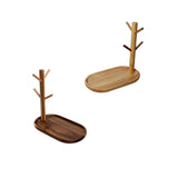 Maxbell 2x Wood Mug Rack Holder Tree Coffee Cup Storage Stand