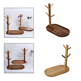 Maxbell 2x Wood Mug Rack Holder Tree Coffee Cup Storage Stand