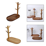Maxbell 2x Wood Mug Rack Holder Tree Coffee Cup Storage Stand