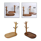 Maxbell 2x Wood Mug Rack Holder Tree Coffee Cup Storage Stand