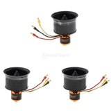 3 PCS 50mm Fan 12 Blade Brushless Motor for RC Model EDF Aircraft Accessory