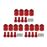Maxbell 12x Brass Extended Hex Wheel Hubs Combiner for Scx24 Axi00002 Trucks