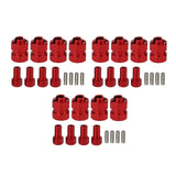 Maxbell 12x Brass Extended Hex Wheel Hubs Combiner for Scx24 Axi00002 Trucks