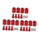 Maxbell 12x Brass Extended Hex Wheel Hubs Combiner for Scx24 Axi00002 Trucks
