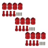 Maxbell 12x Brass Extended Hex Wheel Hubs Combiner for Scx24 Axi00002 Trucks