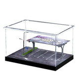 2pcs 1/64 Scale Parking Lot Decoration Clear Acrylic Collection Box