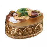 5 Pieces Saint Joseph Sleeping Statue Religious Figurine Jewelry Box Decor