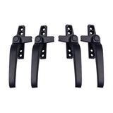 Maxbell 2Pair Window Handles Left/ Hand Zinc Alloy Window Hardware Door Handle Black