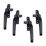 Maxbell 2Pair Window Handles Left/ Hand Zinc Alloy Window Hardware Door Handle Black