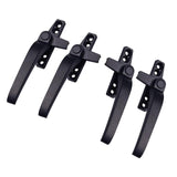Maxbell 2Pair Window Handles Left/ Hand Zinc Alloy Window Hardware Door Handle Black