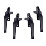 Maxbell 2Pair Window Handles Left/ Hand Zinc Alloy Window Hardware Door Handle Black