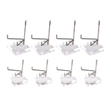 Maxbell 8x Durable Acrylic Display Stand Holder Suport for Minerals Geode Crystal