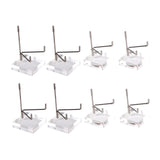 Maxbell 8x Durable Acrylic Display Stand Holder Suport for Minerals Geode Crystal