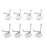 Maxbell 8x Durable Acrylic Display Stand Holder Suport for Minerals Geode Crystal
