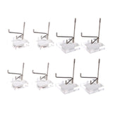 Maxbell 8x Durable Acrylic Display Stand Holder Suport for Minerals Geode Crystal