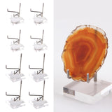 Maxbell 8x Durable Acrylic Display Stand Holder Suport for Minerals Geode Crystal